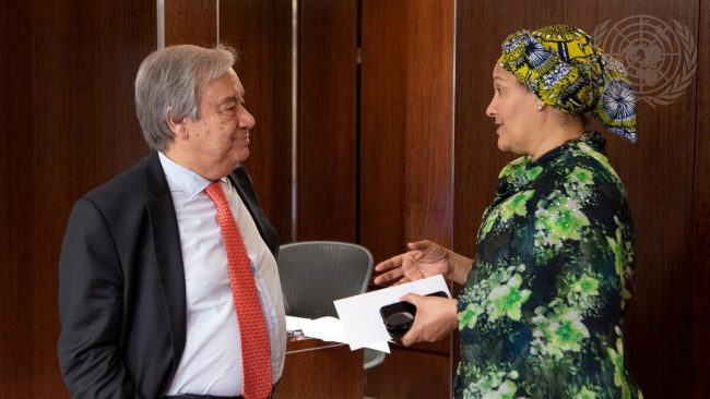 Amina Mohammed reappointed UN Deputy Secretary-General