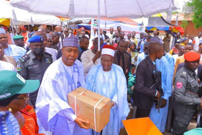 Zulum adds N12.2m as VSF equips families of 61 district heads killed by Boko Haram