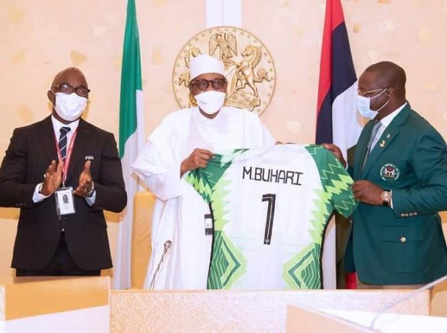 Pinnick’s position in FIFA council beneficial to Nigerian football - Buhari