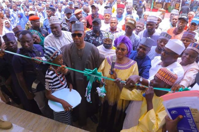On Zulum’s invitation, women affairs minister commissions remodeled Chibok school