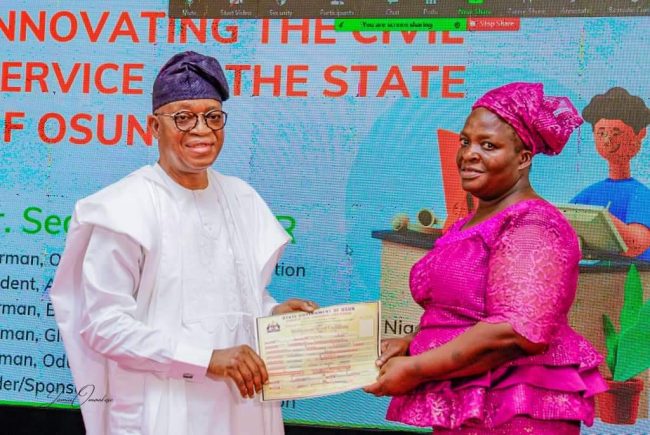 Osun Civil Service Week: We've expended N35bn on pensions, gratuities since 2018 - Oyetola