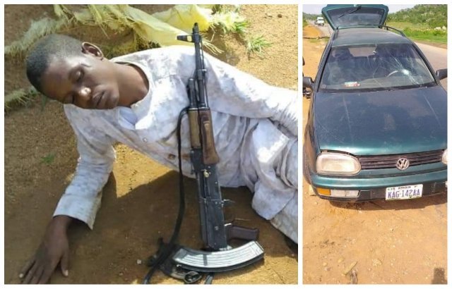 Kaduna police arrest bandit, recover AK47 rifle, vehicle