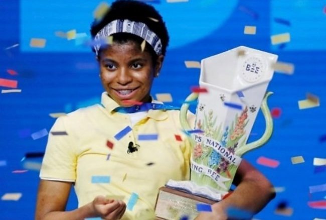 Teenage basketball prodigy makes history at US spelling bee