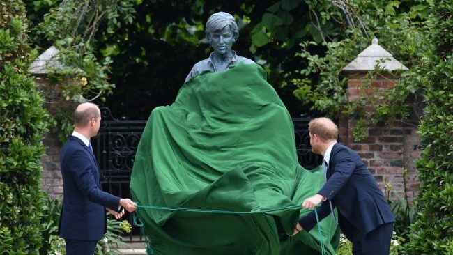William and Harry unite to unveil Diana statue at Kensington Palace