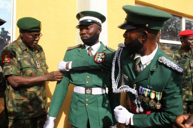Army chief promotes private soldier for display of professionalism
