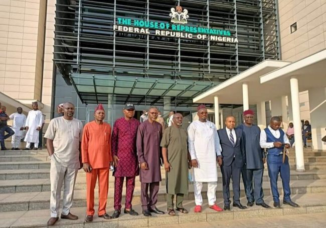Orokam leaders visit N/Assembly, hail Rep Agbo for effective delivery of projects