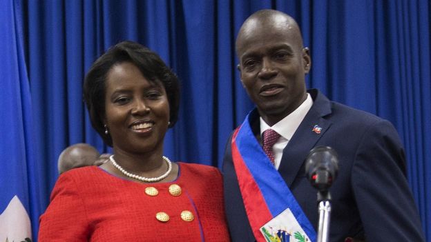 Haitian president riddled with bullets, says wife