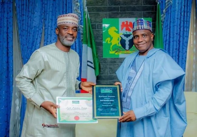 Tambuwal celebrates Dan'Iya, first Sokoto indigene to clinch NCS fellowship