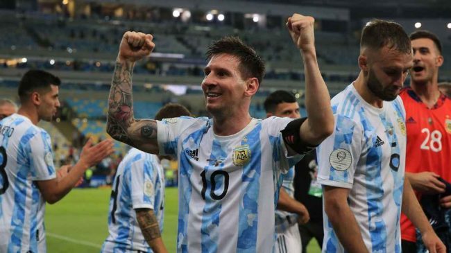 Lionel Messi wins first major trophy with Argentina