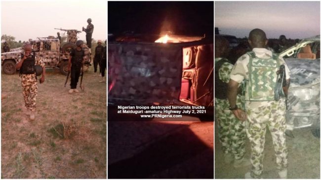 Nigerian troops eliminate 28 terrorists on Maiduguri-Damaturu highway