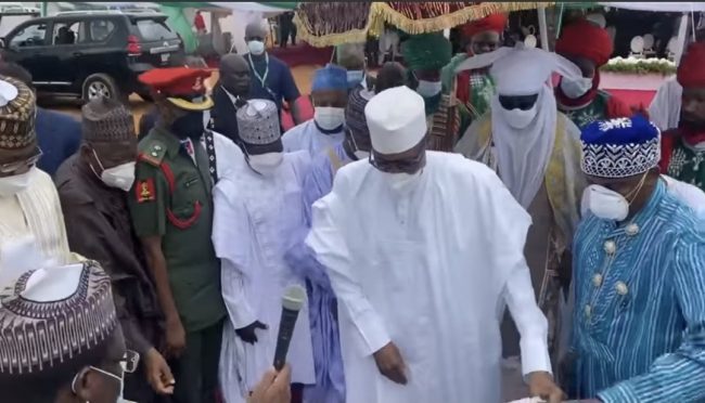 Buhari pledges to prioritise railway infrastructure as Kano-Kaduna project begins