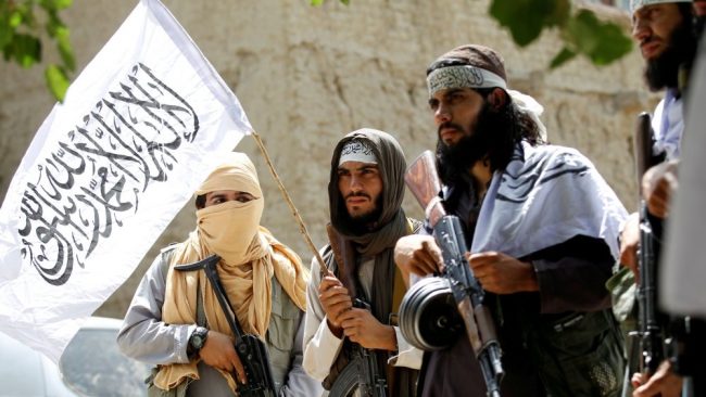 The Taliban has set up a parallel state calling it the Islamic Emirate of Afghanistan with their own white flag [File: Parwiz/Reuters]
