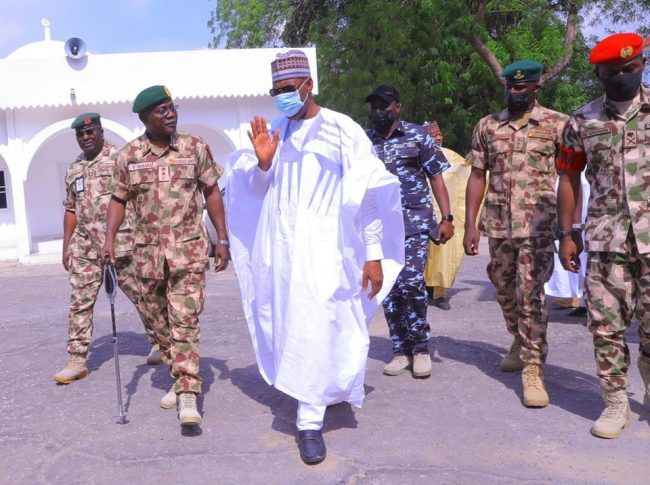 COAS at Sallah: Borno governor inspires our troops at the front lines
