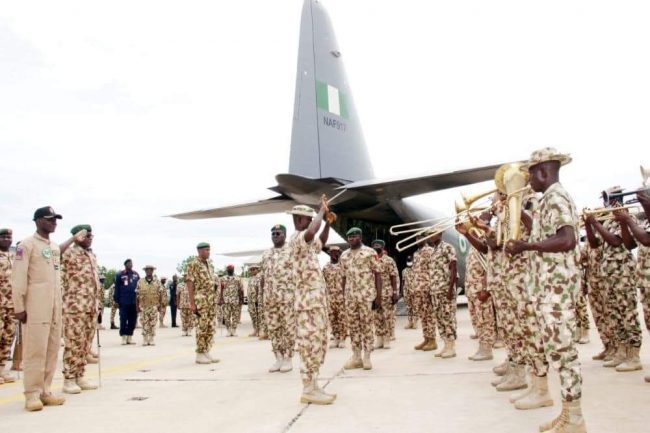 Army chief flags off welfare flight for troops fighting Boko Haram