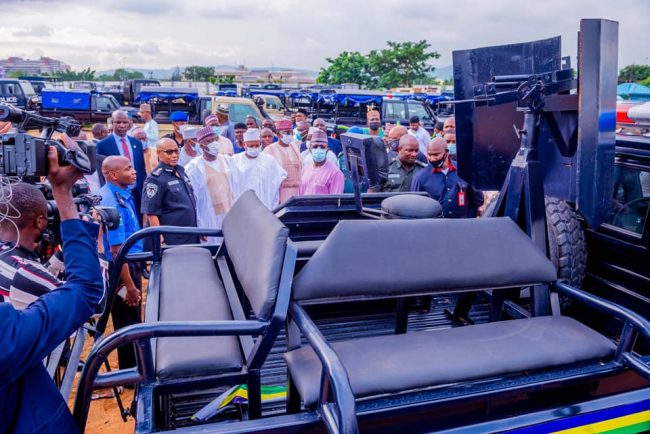 Bagudu inspects 120 armoured vehicles bought by Police Trust Fund