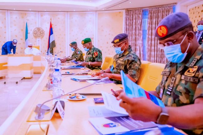 Buhari receives security briefing