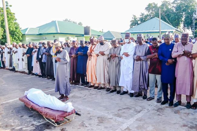 Gombe governor attends funeral of supporter who fell off moving vehicle