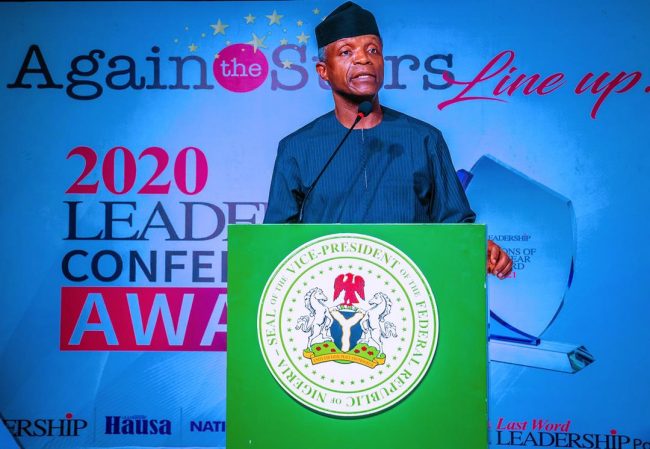 Osinbajo to elites: Let's heal rifts between communities, create opportunities for youth