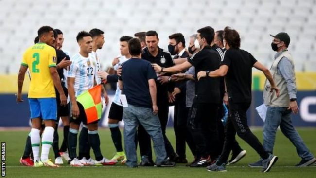 Brazil v Argentina: Fifa 'regrets' match suspension over Covid protocols