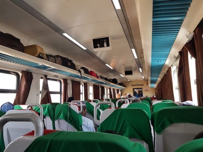 inside Abuja-Kaduna Train