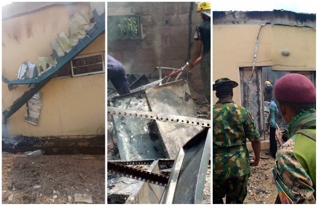 INEC office in Enugu set ablaze