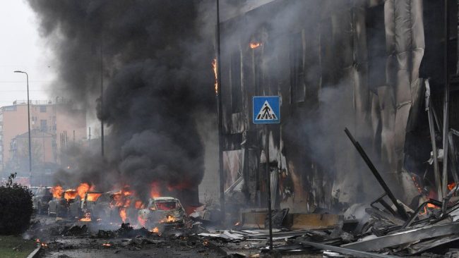 8 killed as private jet hits building in Milan