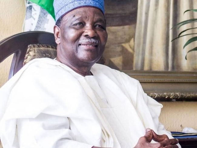 Lawan greets former Head of State Gen. Yakubu Gowon at 87