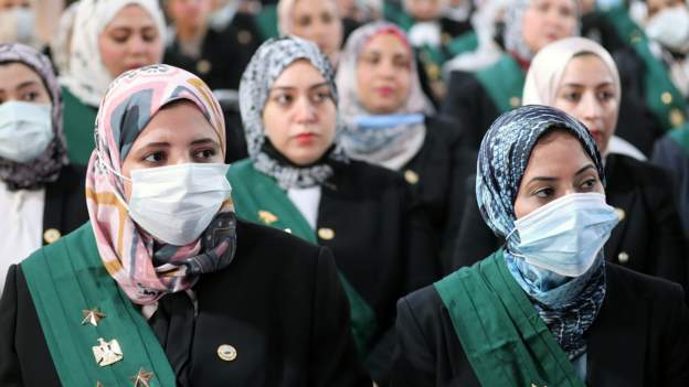 Egypt swears in 98 women judges in a first
