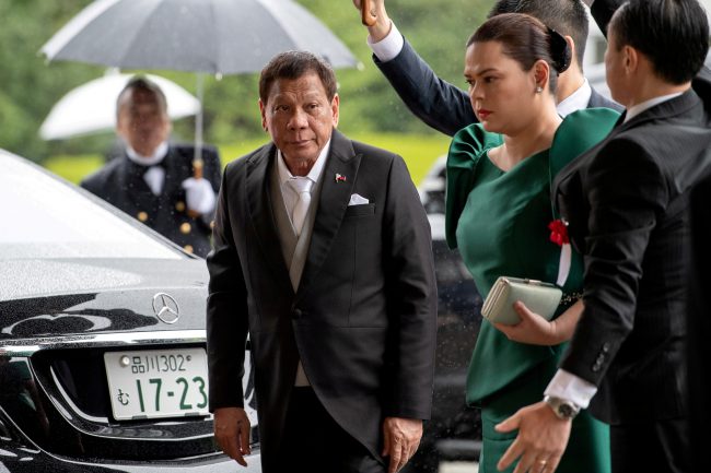 Philippines' Duterte says daughter running for president in 2022 elections