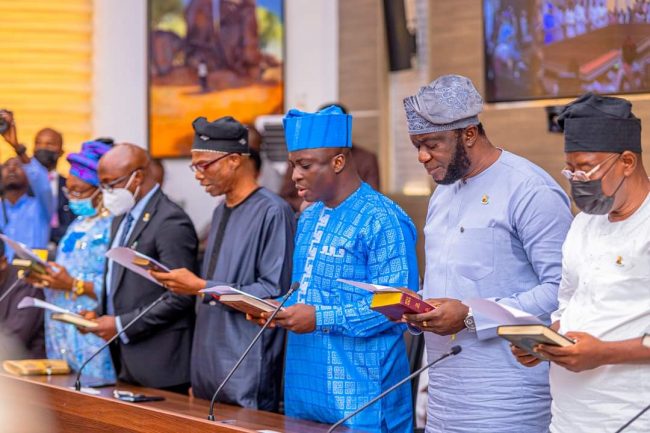 Makinde swears in 10 new commissioners, Customary Court of Appeal President