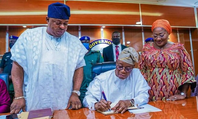 Oyetola signs Violence Against Persons (Prohibition) Bill into law