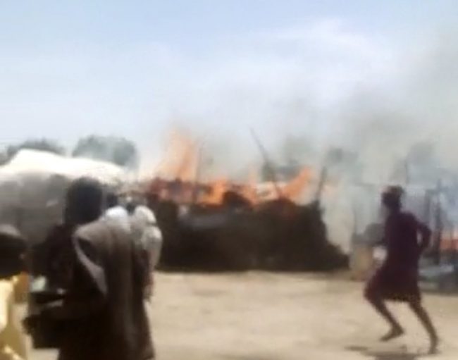 Just in: Inferno hits IDP camp in Borno