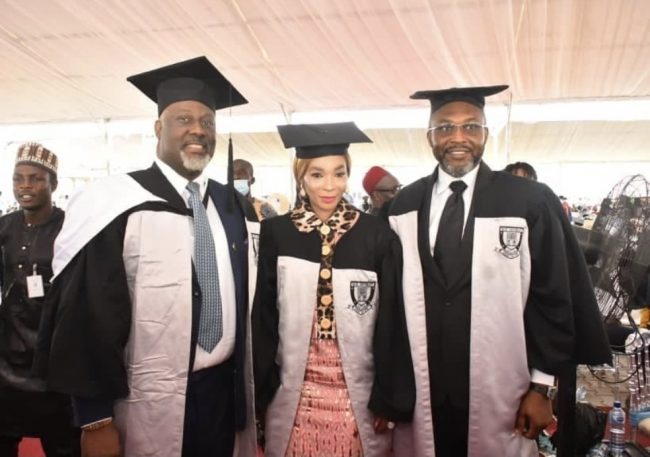 Osita Chidoka, Dino Melaye, Ifeanyi Ubah bag law degrees from Baze University