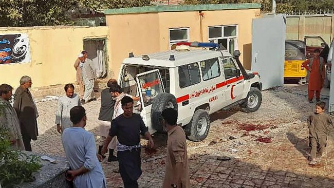 Suicide bomber kills 50 at Afghan mosque during Friday prayers