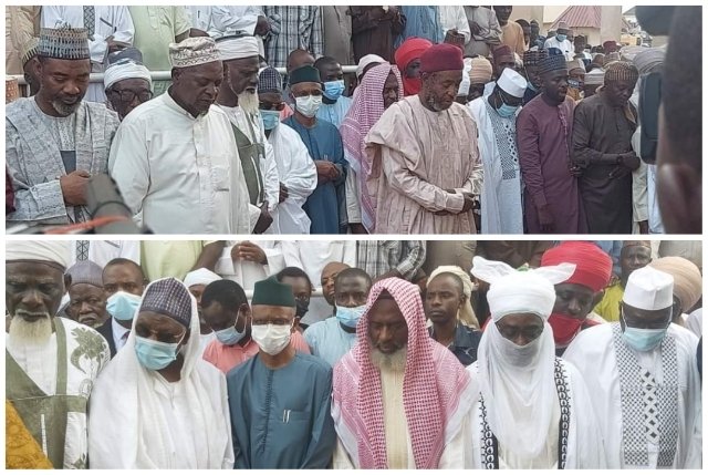 El-Rufai, Zazzau emir, others attend funeral of Sheikh Abubakar Gumi's widow