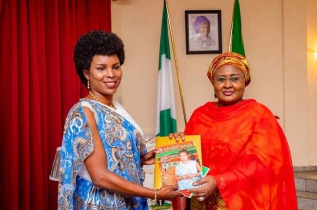 Aisha Buhari receives Burundian first lady ahead AFLPM Summit