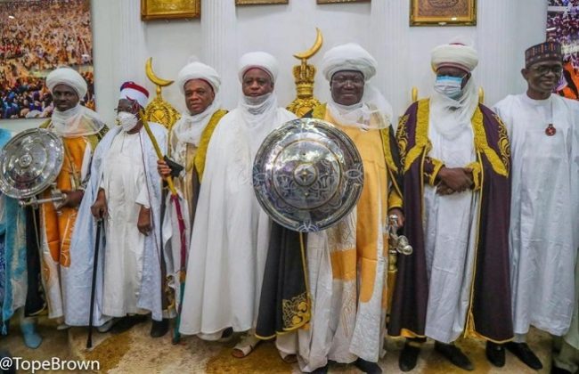 Argungu emir turbans Lawan as Ganuwan Kabi