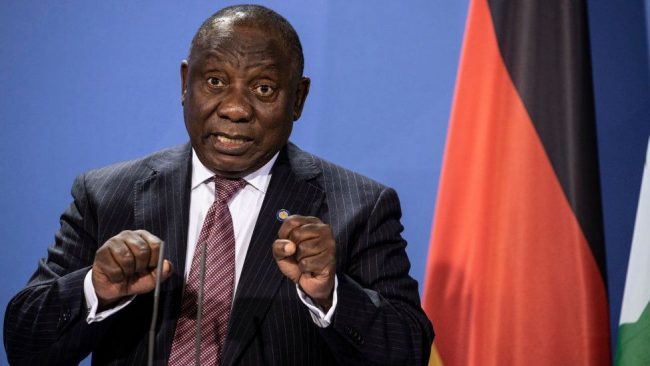 South Africa President Cyril Ramaphosa 'being treated for Covid'