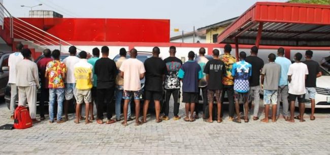 EFCC arrests 22 suspects over internet fraud in Asaba