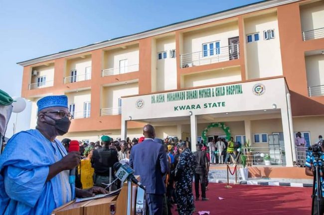 Kwara gov commissions 120-bed Aisha Buhari’s Mother and Child Hospital