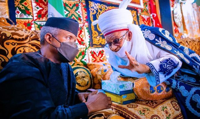 Osinbajo bags title as Etsu Nupe turbans new title holders in Bida emirate