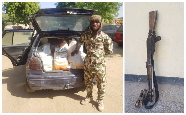 Army corporal arrested with 208kg of cannabis in Borno