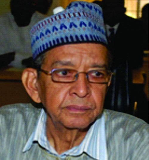 Buhari greets emeritus professor of medicine Umaru Shehu at 91