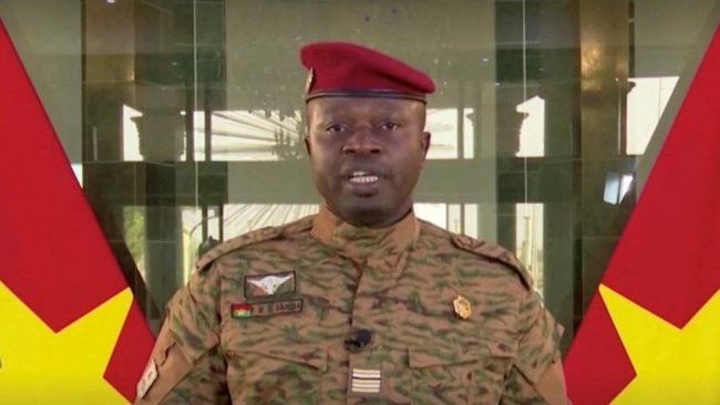 Burkina Faso: New leader Lt Col Damiba gives first speech since ousting president