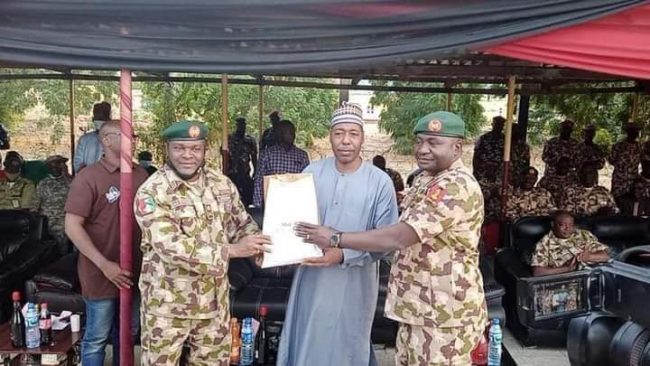Zulum 'severally' helps army without being asked, GOC says