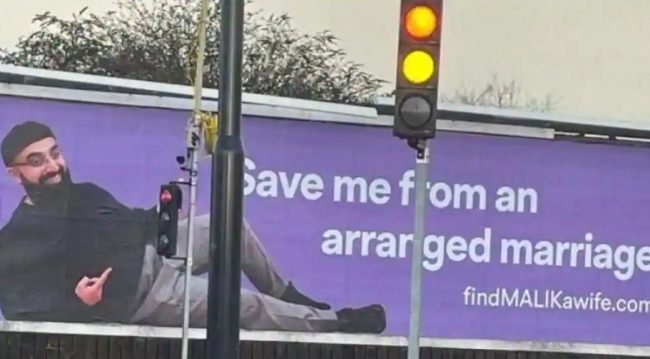 UK man places advert on billboards 'in search of Muslim wife in her 20s'