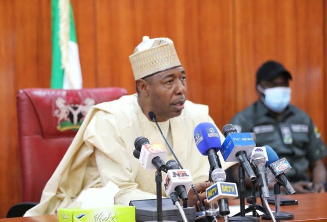 Borno: Zulum worries over rise of ISWAP terrorists