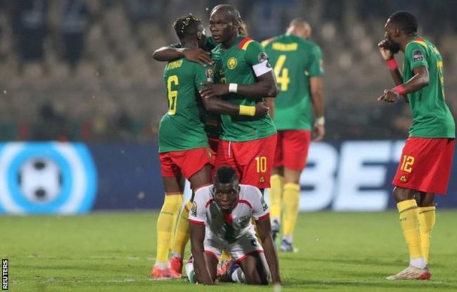 Cameroon fight back from 3-0 down to beat Burkina Faso in penalties