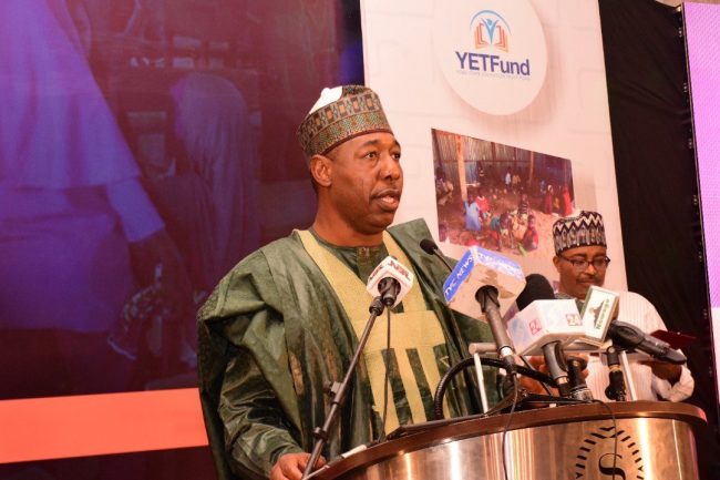 Borno donates N115m as Zulum attends Yobe education fund-raiser