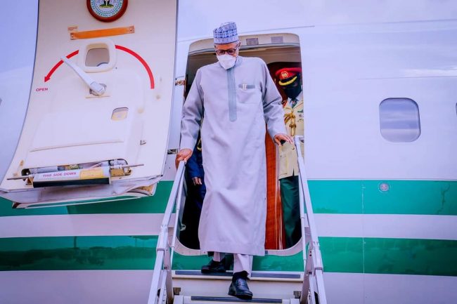 Buhari returns to Abuja after attending UNEP@50 in Kenya